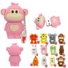USB Chinese Zodiac Signs Memory Stick 32 64 128 4 8 16 256 gb Pendrive usb2.0 256GB USB Monkey/Pig/Rabbit Flash Drive mini Gift(256GB,Monkey-Pink) view 2