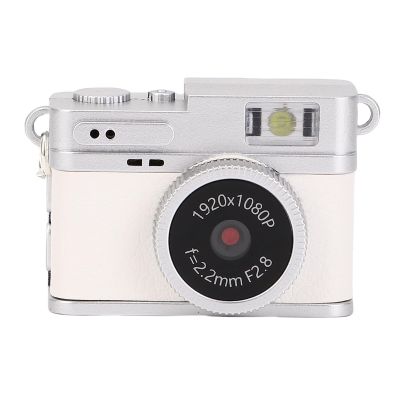 Zopsc Keychain Camera, 1080P 20MP Mini Retro Digital Camera with 0.96in Screen, Micro Video Camcorder for Taking Photos Cycling Mountain Climbing (White)