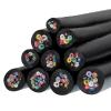 1m RVV Flexible Cable 2-16 Core 20-26 AWG PVC Sheathed Copper Wire Black for Power Control(0.3MM 22AWG,5 cores) view 1