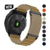 Quick Fit 20/22/26mm Woven Nylon Band For Garmin Fenix 8 47mm 51mm E 7 7X 6 6X 5 5X Plus/Enduro 3/Epix Pro Gen 2 Bracelet(Black,20mm) view 2