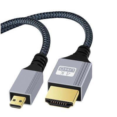 bodateng M;ic/ro HDMI-Compatible to HDTV Cable 4K for A6000 3 Camera Cord 30cm 5m 10m(Micro HD-HDMI 2.0V,0.5m)