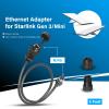 2-Foot Ethernet Adapter for Starlink Gen 3/Mini Compatible with Starlink Gen 3 Dish and Router for Cable Extension, Standard to RJ45 Coupler, IP68 Waterproof view 2
