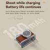 Dpofirs Mini Keychain Camera, 1080p Small Retro Camera for Photo Video Travel Vlog, Built in 4 Filters, 0.96" HD Screen, 128GB Expandable (Brown) view 3