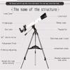 Astronomical Refractor Telescope High Magnification Outdoor Professional Astronomical Telescope 270X Monocular Optical R view 4