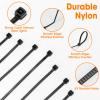 5000 PCS Zip Ties 4 Inch, Small Cable Ties with 18lbs Tensile Strength, Black Zip Ties for Indoor and Outdoor Use, Wire Ties, Black view 4