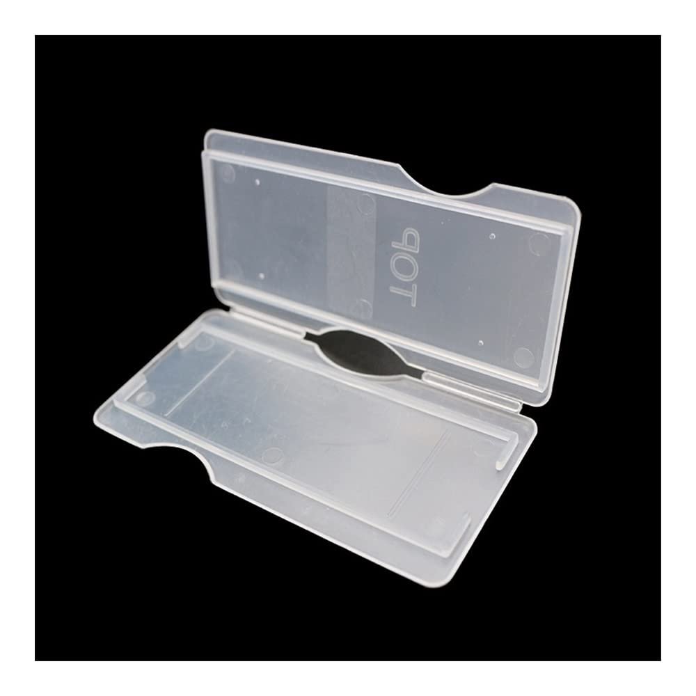JOEBO Microscope Kit 50 Pieces Microscope Slides Box-Holds 1 or 2 or 3 or 5 Pieces Slides Plastic Mailers Box Slide Storage Microscope Lens Adapters(for 1 piece Slide)