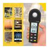 Light Meters, 5000A High-Precision Digital Lux Meter, 1 to 400,000 Lux Wide Ran, Lux/Fc Unit Switch, MAX/MIN Recording, Built-in Display(Yellow) view 4