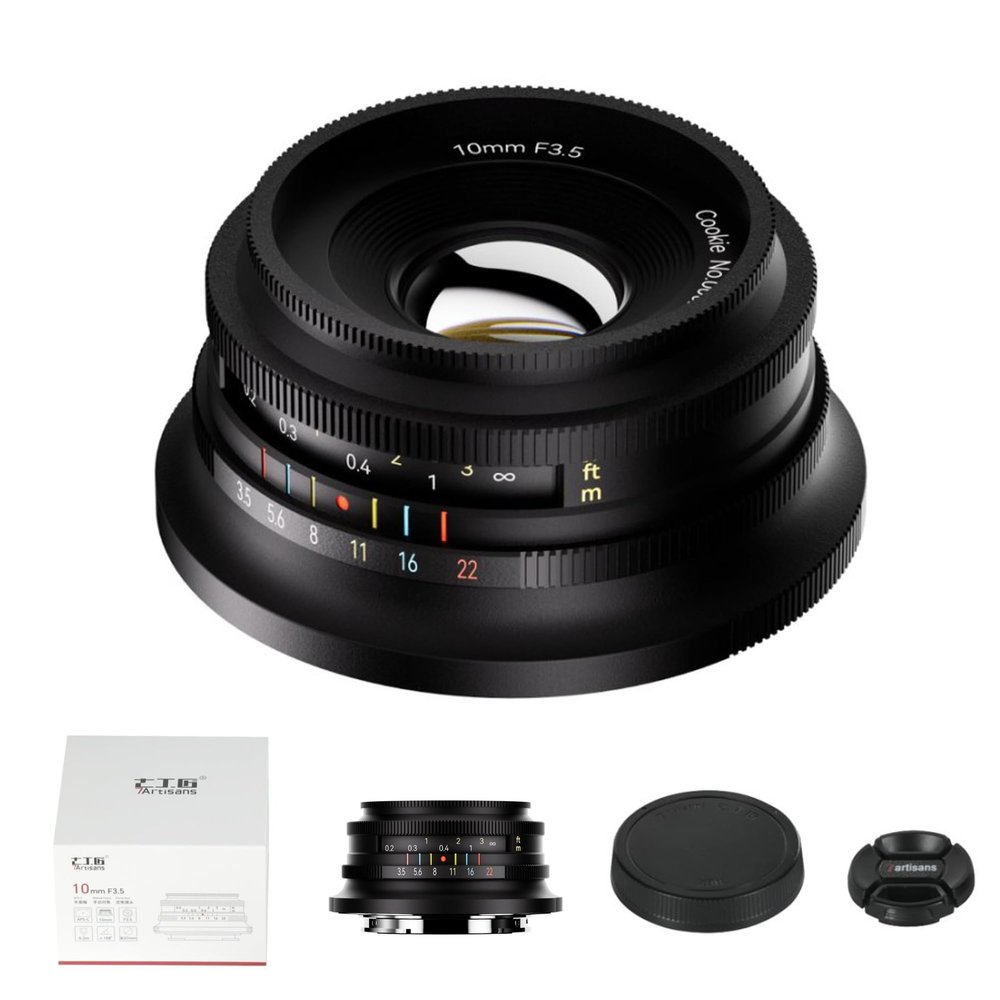 7artisans 10mm F3.5 Ultra Wide Angle APS-C Mirrorless Cameras Lens,Great for Vlogging & Selfies,Compact & Lightweight,for Video,Travel