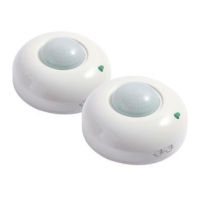 Clearhill 2PCS 360 Ceiling PIR Motion Sensor Switch, Detector Light Switch, Adjustable Delay & LUX, High Sensitivity, Indoor Use