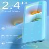 AGPTEK 64GB MP3 Player with Bluetooth 5.3, A19PL 2.4" Curved Screen Portable Music Player with Speaker Lossless Sound with FM Radio, Voice Recorder, Supports up to 128GB, Blue view 3