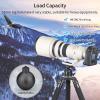 Low Profile Tripod Ball Head-INNOREL N52, Black, Panoramic CNC Metal Camera Tripod Ball Head with Two 1/4" Screw Arca Swiss Quick Release Plates for Tripod, Monopod,DSLR,Camcorder, Max Load 66lbs/30kg view 3