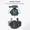 Low Profile Tripod Ball Head-INNOREL N52, Black, Panoramic CNC Metal Camera Tripod Ball Head with Two 1/4" Screw Arca Swiss Quick Release Plates for Tripod, Monopod,DSLR,Camcorder, Max Load 66lbs/30kg view 4