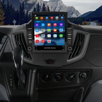 9.7inch Car Stereo Radio Car-Play GPS Navigation for Ford Transit Custom 2013-2014-2015-2016-2017-2018-2019 Android 14 Touch Screen with Carplay WiFi Mirror Link Bluetooth FN RDS EQ Backup Camera