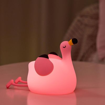 DREAMING MY DREAM Flamingo Night Light,Dimmable Silicone Animal Nursery Night Light,Pink Flamingo Lamp Decor for Kids Room Bedroom,Birthday Christmas Unique Gift for Kids boy Girls