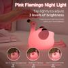DREAMING MY DREAM Flamingo Night Light,Dimmable Silicone Animal Nursery Night Light,Pink Flamingo Lamp Decor for Kids Room Bedroom,Birthday Christmas Unique Gift for Kids boy Girls view 2