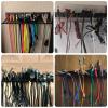 2 Pcs Wall Mountable Cable Hanger Heavy-Duty Carbon Steel Cord Organizer with 19 Slots (0.2-0.35), Black 15.8 x 2.8 x 1.3 Inch for Tangle-Free Cable Management view 4