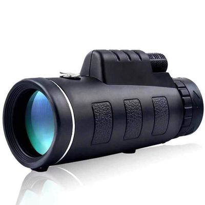 Telescope 40X60 Monocular Telescope NightHD High Power Mobile Telescope Fully Versatile Coated Optical Glass Lens + Phon