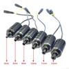 Microscope Kit 6mm-13mm Microscope Coaxial Light Source LED Spot Lamp, Coaxial Light Source Brightness Adjustable 90V-240V White Blue Green Red Light Optional Microscope Lens Adapters(Green Light,11mm view 3