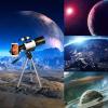 150X 70mm Monocular Telescope for Beginners Adults Kids Aperture Scope Astronomical Refraction Telescope with Tripod Fin view 2