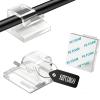 SZFUDIGO Cable Clips50PCS Electrical Cord Management Adhesive Cable Wire Clip Wire Clips wallUsed for Cars, Offices, and Homes Cable Clips Cord Organizer (Transparent) view 1