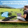 Mwin Starlink Mini Protective Cover - Waterproof & Scratch-Resistant Starlink Mini Accessories Silicone Case, Portable Protector with Wavy Edge Design for Satellite Antenna, Perfect for RV (Black) view 2