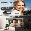 1080p Webcam with Auto Focus, 60fps, Dual Noise-Canceling Mics, Adjustable 110 FOV, 360 Rotation, Privacy Cover, USB Plug & Play, for Meetings/Online Classes/Gaming, Work with PC/Zoom/Teams/YouTube view 2