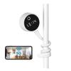 2K 3MP Indoor Security Camera,Flexible Silicone Tail Grips Any Surface, Baby/Elder/Dog/Pet Cam, View on App, Wifi2.4G&5G, 24/7 HD Clock Camera view 1