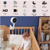2K 3MP Indoor Security Camera,Flexible Silicone Tail Grips Any Surface, Baby/Elder/Dog/Pet Cam, View on App, Wifi2.4G&5G, 24/7 HD Clock Camera view 2