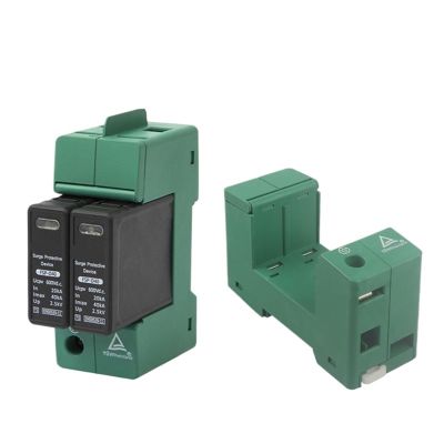 2P Din Rail Solar DC Surge Protector PV SPD 600V 800V 20KA-40KA Energy Surge Arrester Protector Low Voltage(600VDC)