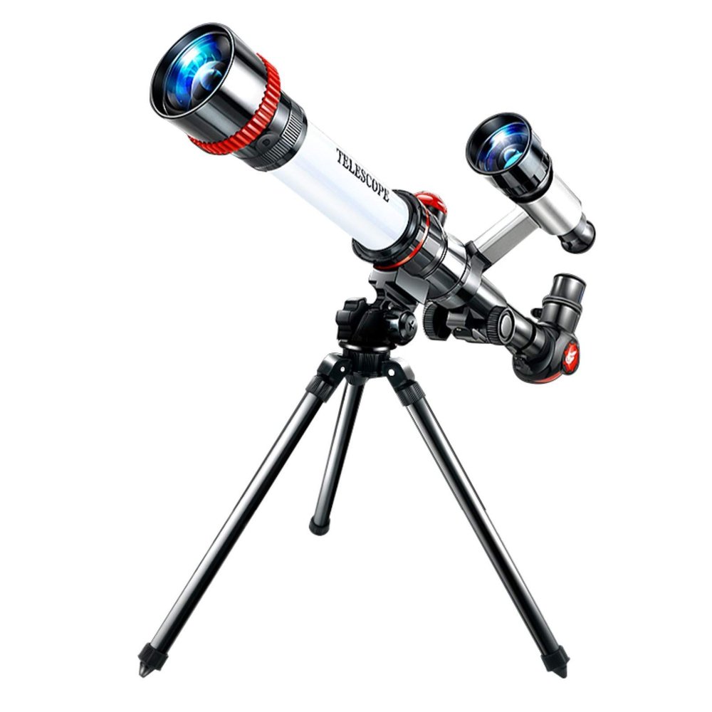 Adults Kids Monocular Telescope Floor Standing 50mm Refractor with Finder Scope & Tripod Astronomical Telescope Best Por