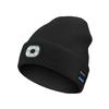 Bluetooth Beanie with a Light,Bluetooth 5.2 HD Stereo,14 Hours Play Time,Built-in Microphone, USB Rechargeable 4 LED Fashlight Hat with Men's/Women's Christmas Electronic Gift (Black) view 1