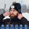 Bluetooth Beanie with a Light,Bluetooth 5.2 HD Stereo,14 Hours Play Time,Built-in Microphone, USB Rechargeable 4 LED Fashlight Hat with Men's/Women's Christmas Electronic Gift (Black) view 3