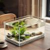 Small Fish Tank Glass Aquarium Transparent Glass Home Desktop Dedicated (Thickness: 4 Mm)(25x16x18cm) view 1
