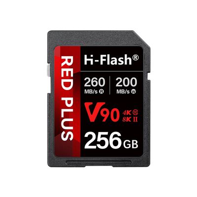 256GB SD V90 Memory Card  260MB/s Read, 200MB/s Write | Ideal for 4K/8K, HDR, and 360 Video | High-Performance SD Card for Cameras, Photographers & Content Curators