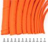 Cable Sleeves Expandable Braided Sleeve Orange Self-Closed Insulated Wrap Self Closing Sleeved Line Organizer(19MM_2 Meters) view 2