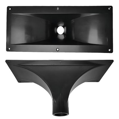 honselia 2Pcs Screw-On Horn Tweeter Tube, 300mm x 115mm ABS Phase Horn Speaker Stage Horn Treble Speaker, Throat Diameter 1.02
