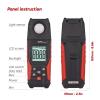 Light Meters, TASI TA630 Luxometer Professional Lux Meter Handheld Light Meter High Accuracy Luxmeter 0.1-200000LUX Illuminometer Photomete(TA630B) view 3