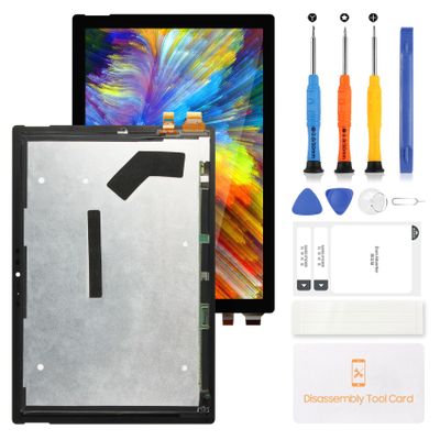 12.3" for Surface Pro 4 Screen Replacement,LCD Touch Screen Assembly for Microsoft Surface Pro 4 1724 LCD Display Digitizer Replacement M1010537-003 with Tools (Black)