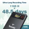 Turonic L813 AI Voice Recorder with AI Technology  128GB, USB-C, Dual Mics, Noise Canceling, Transcription, File Security, Compact Design for Work, Study, and Interviews view 2
