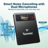 Turonic L813 AI Voice Recorder with AI Technology  128GB, USB-C, Dual Mics, Noise Canceling, Transcription, File Security, Compact Design for Work, Study, and Interviews view 4