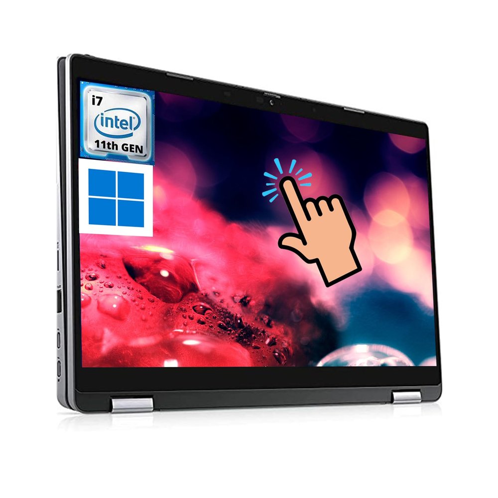 Dell Latitude Laptop 5320 2in1 Computer Win11 Pro, FHD(1920x1080) i7 Laptop Touchscreen 5320 Computer Quad Core i7-11th, 32GB RAM, 512GB SSD, HDMI, Windows 11 Pro (Renewed)