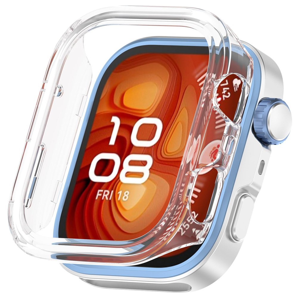 Case Compatible with Huawei Watch Fit 4 Pro, Hard Bumper Case, Shockproof Protective Cover for Huawei Watch Fit 4 Pro Smartwatch, without Screen Protector (Clear)