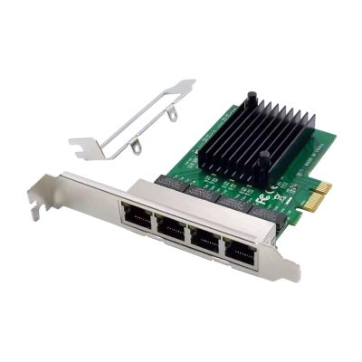 Quad-Port PCIe Gigabit Ethernet Server Adapter 10/100/1000 Mbps Network LAN Card Accessory