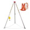 Heavy Duty Rescue Tripod for Confined Space, Adjustable Aluminum Fire Fighting Stand with Safety Belt, Lifting Equipment for Limited Space Rescue Operations view 1