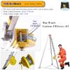 Heavy Duty Rescue Tripod for Confined Space, Adjustable Aluminum Fire Fighting Stand with Safety Belt, Lifting Equipment for Limited Space Rescue Operations view 4