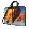 15.6 Inch Laptop Shoulder Bag For Men Women,Waterproof Briefcase Messenger Bag Hot Air Balloons Laptop Sleeve Bag W/Strap Handle view 1