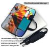 15.6 Inch Laptop Shoulder Bag For Men Women,Waterproof Briefcase Messenger Bag Hot Air Balloons Laptop Sleeve Bag W/Strap Handle view 3