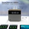 Soundfreaq Sound Rise II, SFQ-16 (Hotel Edition): Bedside Alarm Clock Radio & Bluetooth Speaker, with Large Display Screen, FM Radio, Fast USB Charging, and Nature Sound view 4