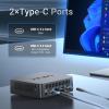 MINIX NUC150 Mini PC Intel N150, 16GB DDR5 RAM, 512GB SSD, 4K Triple Display, USB-C, 2.5G Ethernet, Wi-Fi 6, BT5.2, Windows 11 Pro mini Computer,Ideal for Business, Remote Work & Education view 4