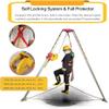 Heavy Duty Rescue Tripod for Confined Spaces - 1200Lbs/1800Lbs/2600Lbs Hoist Lift System, 7Ft Adjustable Legs, Ideal for Construction and Emergency Firefighting Operations view 3